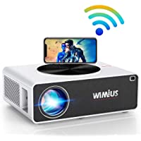 Los mejores  - Proyector WiFi 1080P- WiMiUS 7200 Lúmenes Proyector WiFi Full HD 1920×1080P Soporta 4K Audio AC3 Proyector Cine En Casa…
